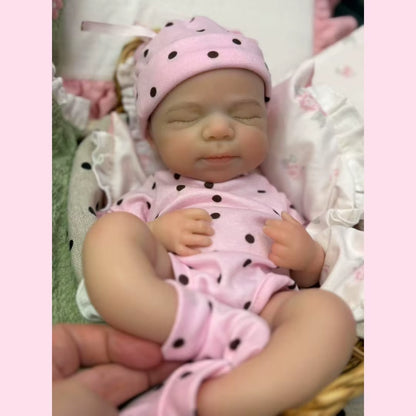 1PC/2 Clothes 33CM Open Mouth Pascale Soft Silicone Bebe Reborn Girl Doll 3D Painted Skin Cute Outfits Lifelike Newborn Dolls