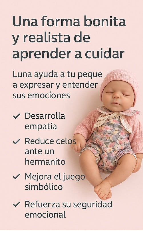 Bebé Reborn Luna – Silicona Completa 33 cm